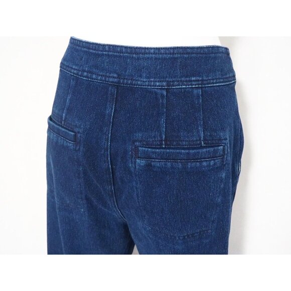 Pilcro Anthropologie Blue Dark Wash Denim Straight Leg High Rise Jeans, Size 27 - Picture 8 of 16